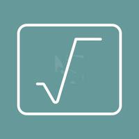 Square Root Vector Icon