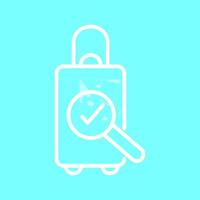 Luggage Inspection Vector Icon
