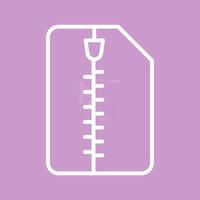 Zipped Document Vector Icon