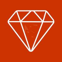 icono de vector de diamante