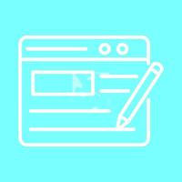 Blogging Service Vector Icon