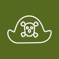 Pirate in Hat Vector Icon