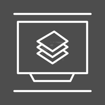 icono de vector de capa