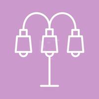 Lamp with stand Vector Icon