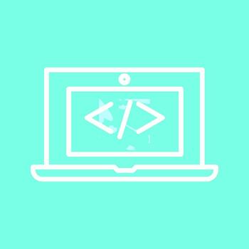 codificación computadora vector icono