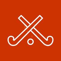 icono de vector de hockey sobre hielo