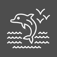 Dolphin Vector Icon