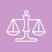 Justice Scale Vector Icon
