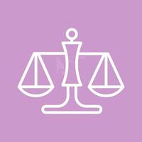 Justice Scale Vector Icon