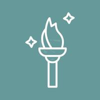 Torch Vector Icon