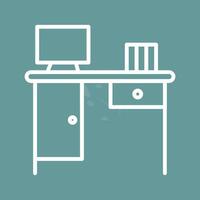 Working Table Vector Icon