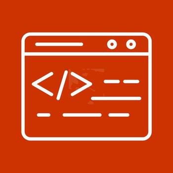 icono de vector de codificación web