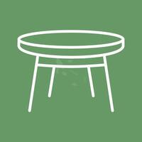 icono de vector de mesa pequeña