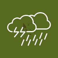 Rain Vector Icon