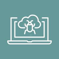 Bug Cloud Vector Icon