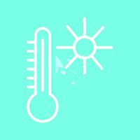 icono de vector de temperatura