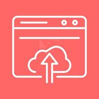 Upload Web Vector Icon