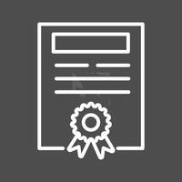 icono de vector de certificado