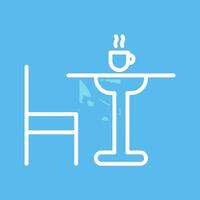 Tea Table Vector Icon