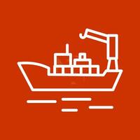 Cargo Ship II Vector Icon