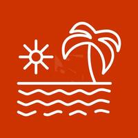 icono de vector de verano