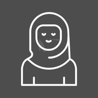 Islamic Woman Vector Icon