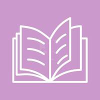 Open Book Vector Icon