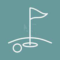 icono de vector de golf