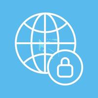 Worldwide Security Vector Icon