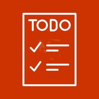 icono de vector de lista de tareas