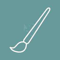 Paint Brush Vector Icon