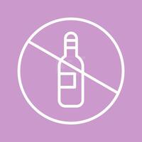 No Drinking Vector Icon