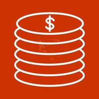 Stack of Coins Vector Icon