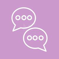 Chat Conversation Vector Icon