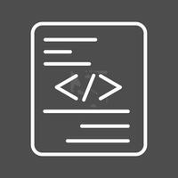 Piece of Code Vector Icon