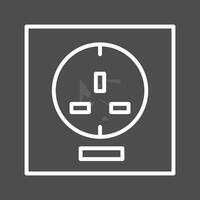 icono de vector de enchufe