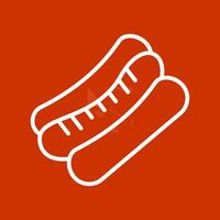 Hot Dog Vector Icon