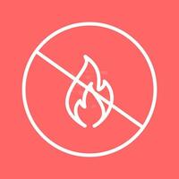 Danger of Flame Vector Icon