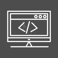 icono de vector de codificación html