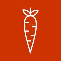 icono de vector de zanahorias