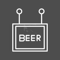 icono de vector de signo de cerveza