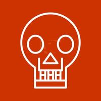 Skull X ray Vector Icon