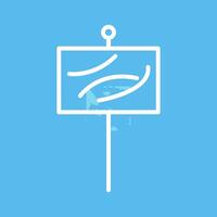 Beach Sign Vector Icon