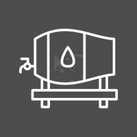 Barrel with Tap Vector Icon