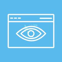 Web Visibility Vector Icon