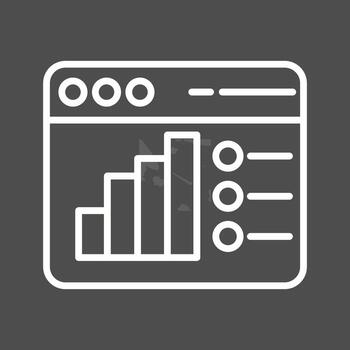 icono de vector de análisis web