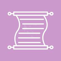 Scroll of Paper Vector Icon