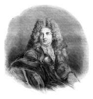 Gerard Edelinck, vintage engraving. photo