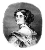 Madame de Maintenon, vintage engraving. photo