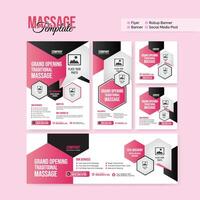 creative and modern flyer rollup banner social media post banner template bundle collection vector